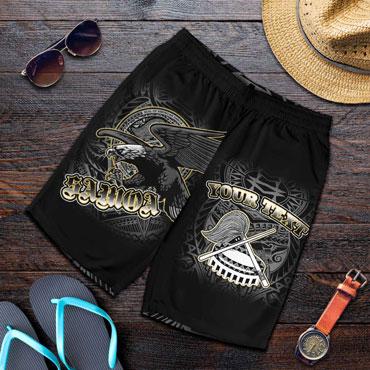 American Samoa Polynesian Eagle Custom Personalised Men Short - American Samoa Seal