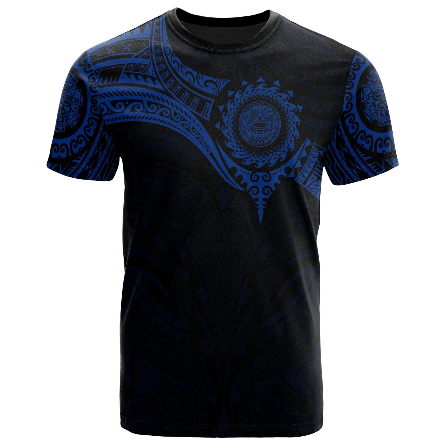 American Samoa Polynesian T-Shirt - Full Color Heart Shield