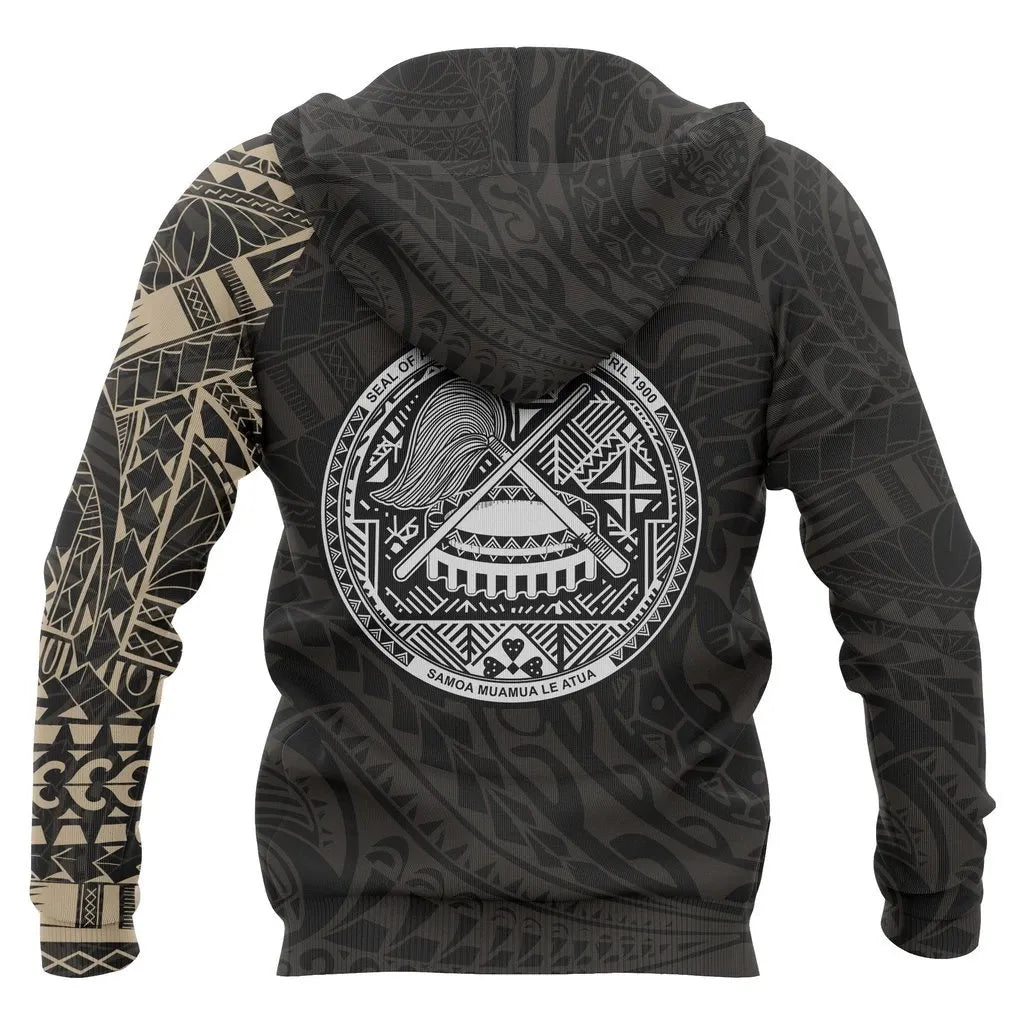 American Samoa Hoodie - Polynesian Turtle Tattoo Style New Update