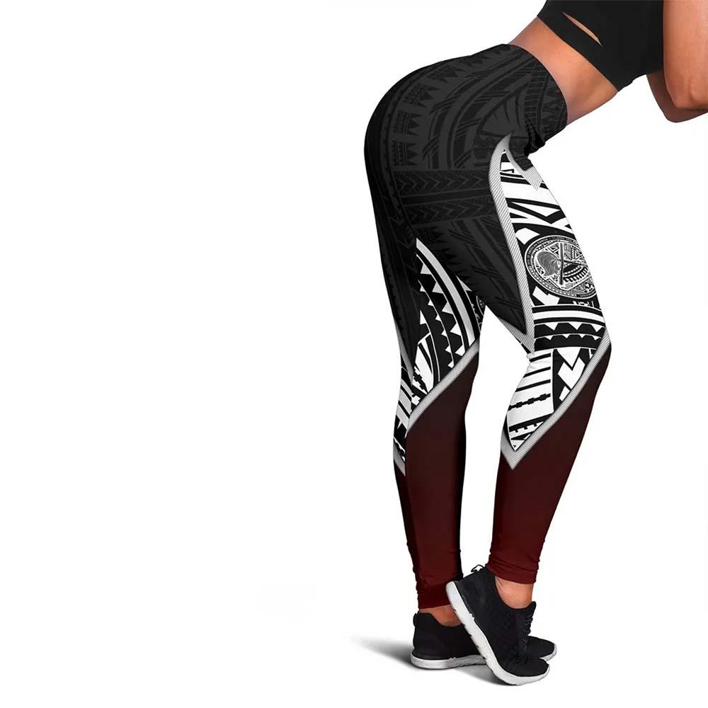 American Samoa Polynesian Women Legging - Lighting Piece