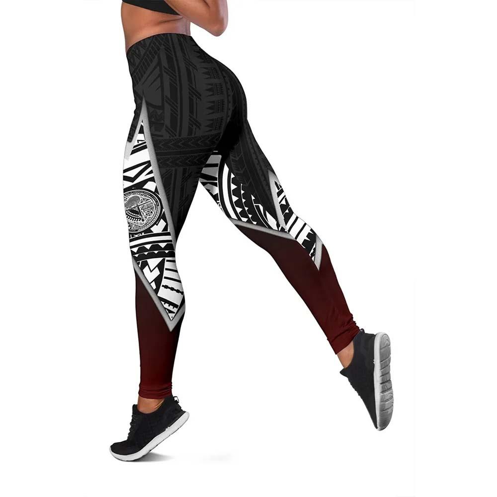 American Samoa Polynesian Women Legging - Lighting Piece