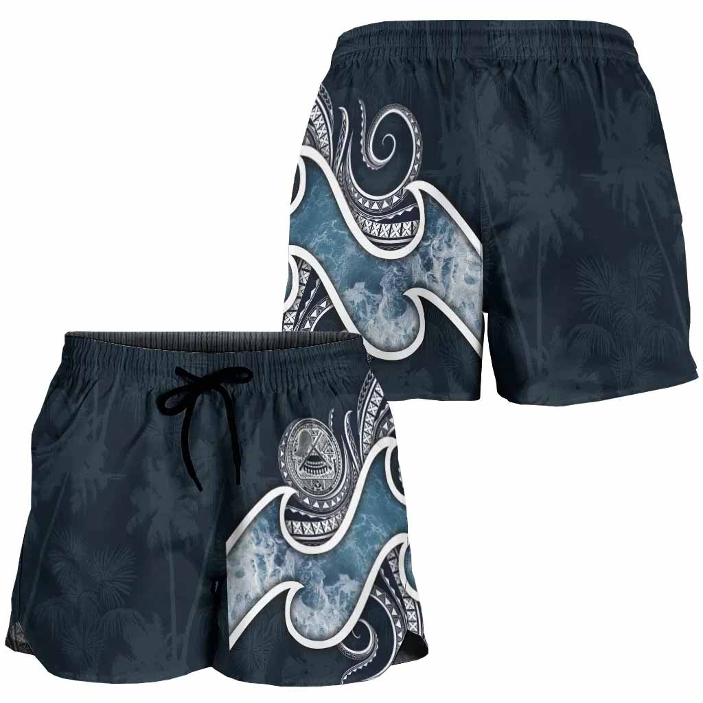 American Samoa Polynesian Women Shorts - Ocean Style