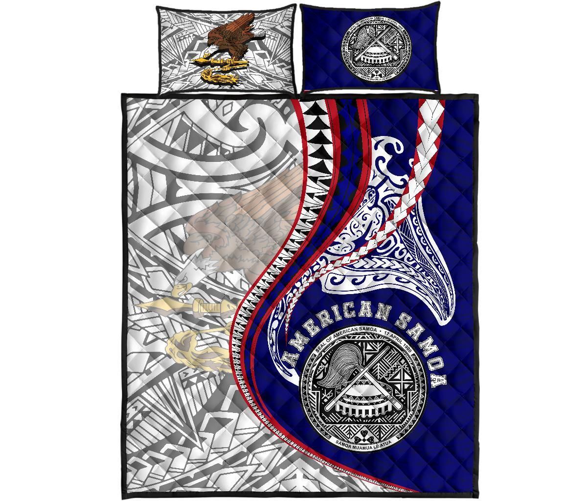 American Samoa Quilt Bed Set Kanaloa Tatau Gen AS