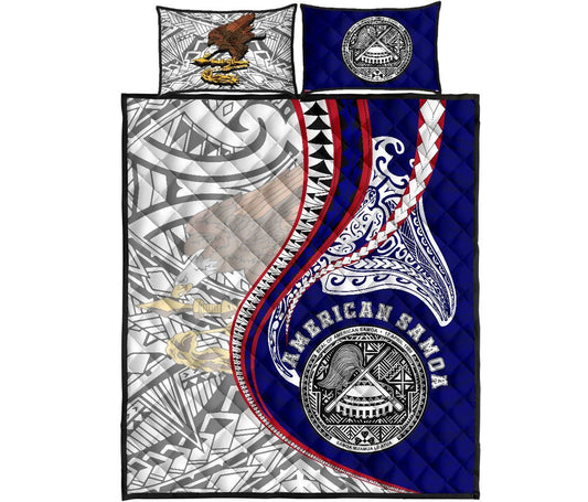 American Samoa Quilt Bed Set Kanaloa Tatau Gen AS