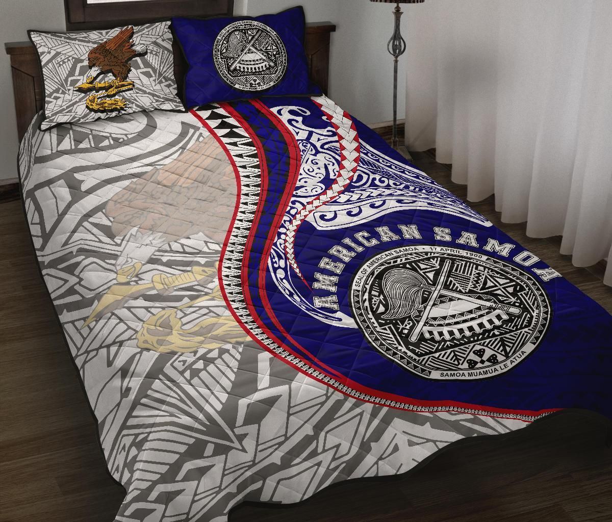 American Samoa Quilt Bed Set Kanaloa Tatau Gen AS