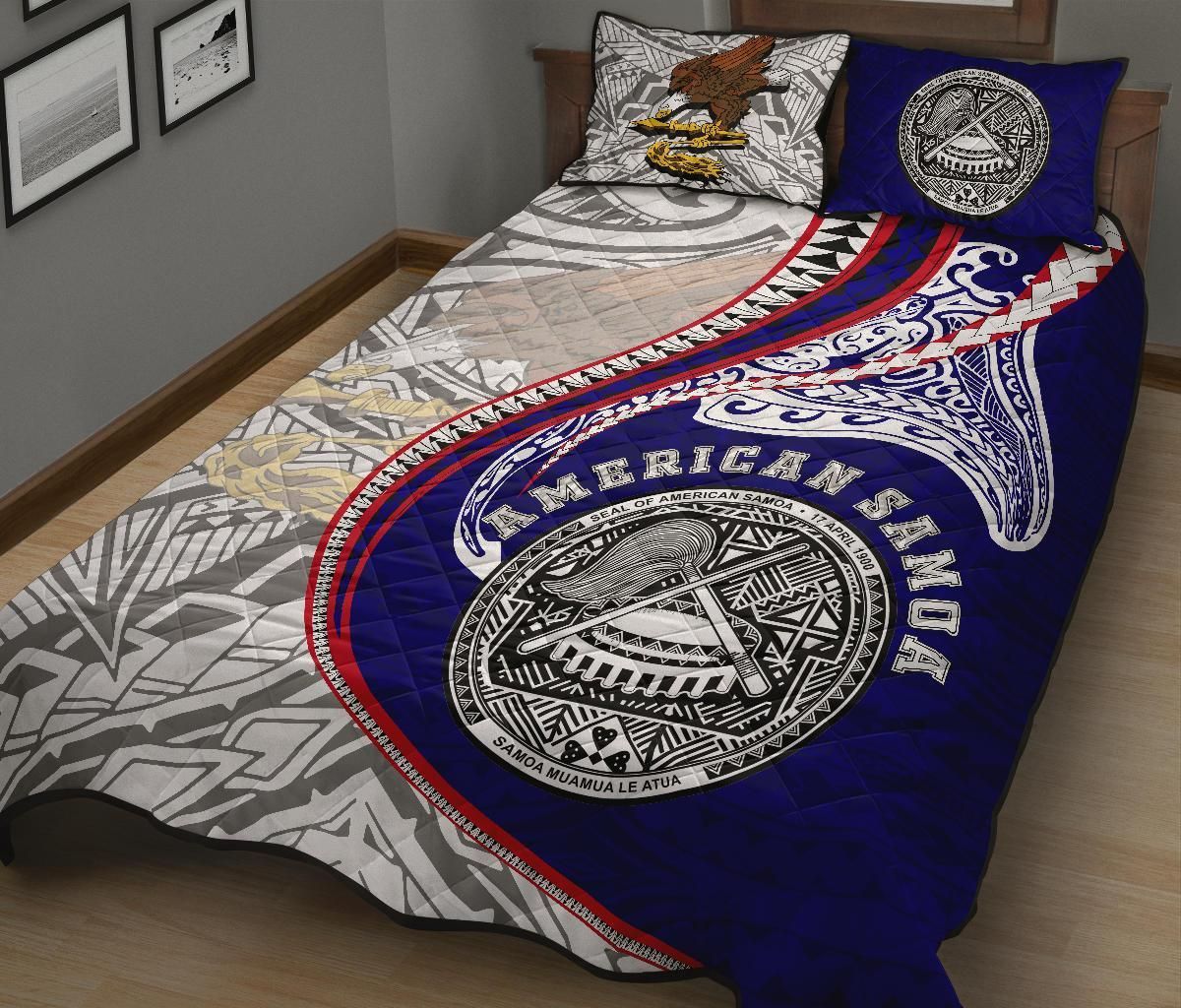 American Samoa Quilt Bed Set Kanaloa Tatau Gen AS