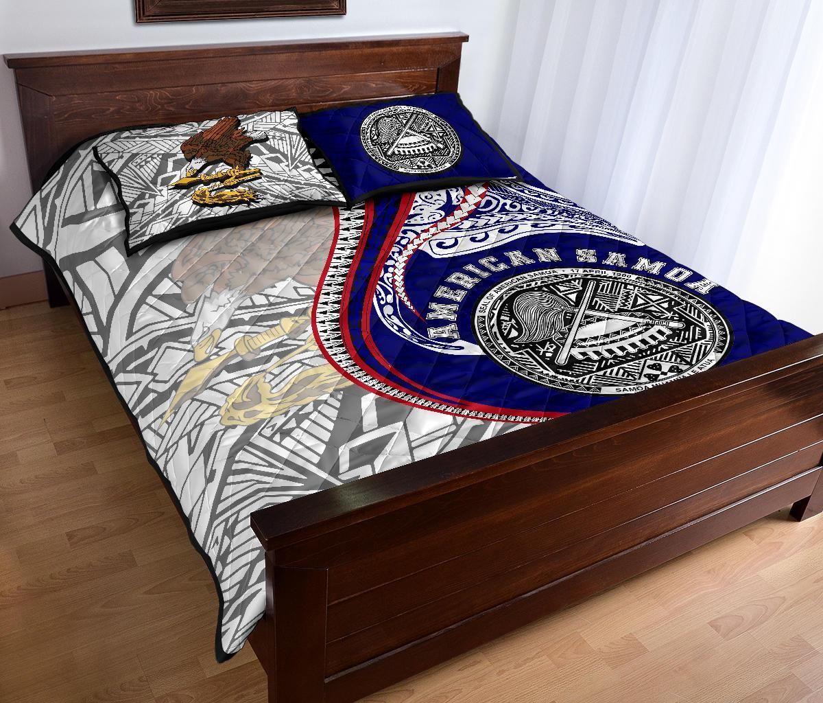 American Samoa Quilt Bed Set Kanaloa Tatau Gen AS