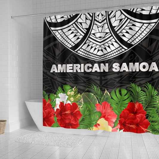 American Samoa Shower Curtain - Ginger Lei Pattern