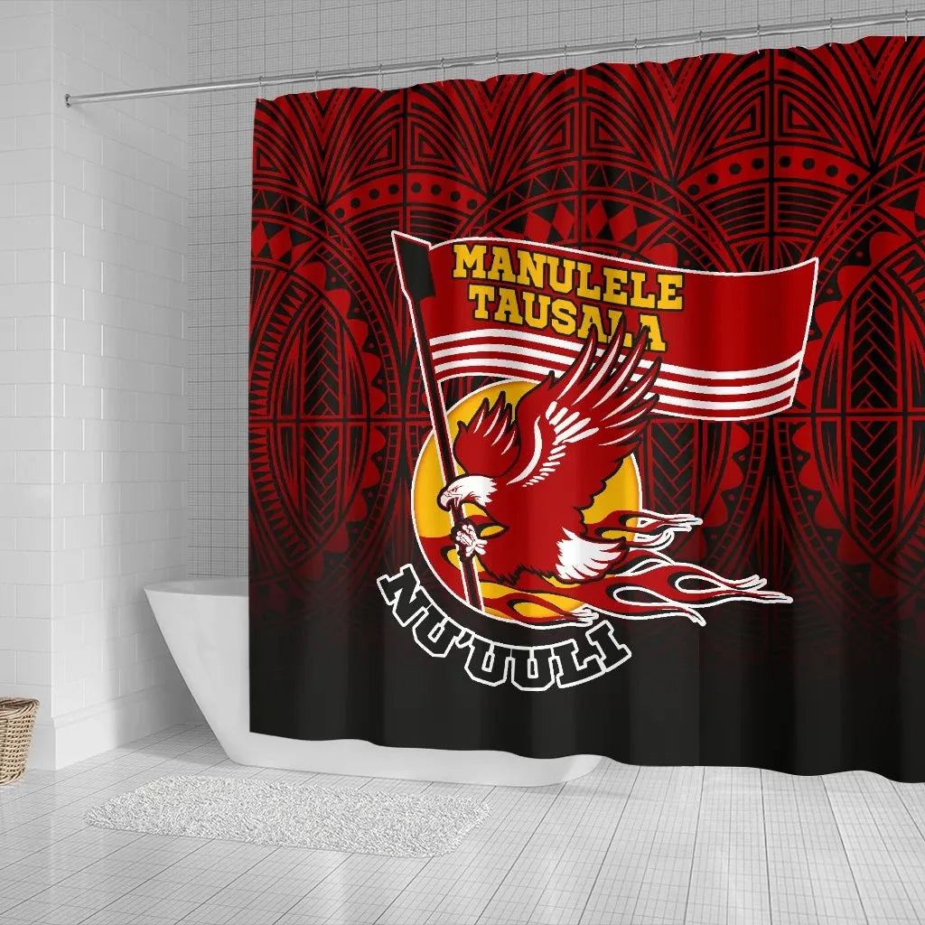 American Samoa Shower Curtain - Manulele Tausala Nuuuli (Ver 2)