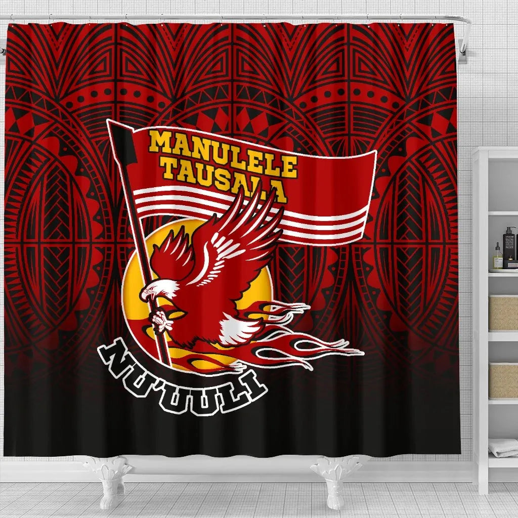 American Samoa Shower Curtain - Manulele Tausala Nuuuli (Ver 2)