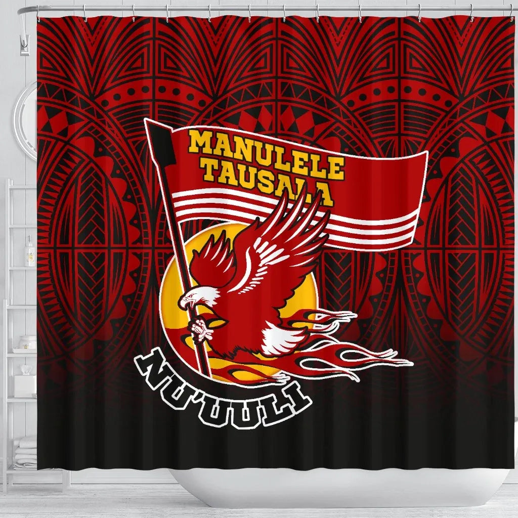 American Samoa Shower Curtain - Manulele Tausala Nuuuli (Ver 2)