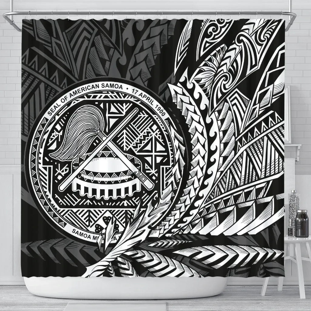 American Samoa Shower Curtain - Wings Style