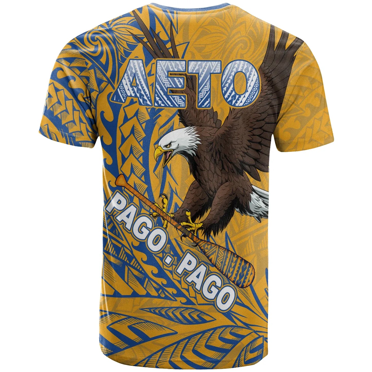 American Samoa T-Shirt - AETO Pago Pago Wings Style ( Ver 2)