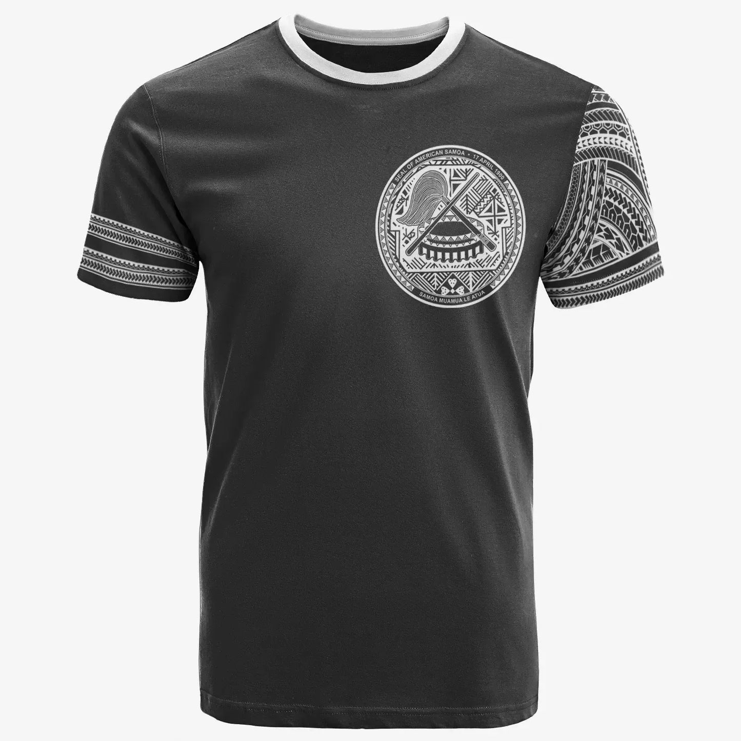 American Samoa T-Shirt - Custom Personalised Grey Color Simple Style