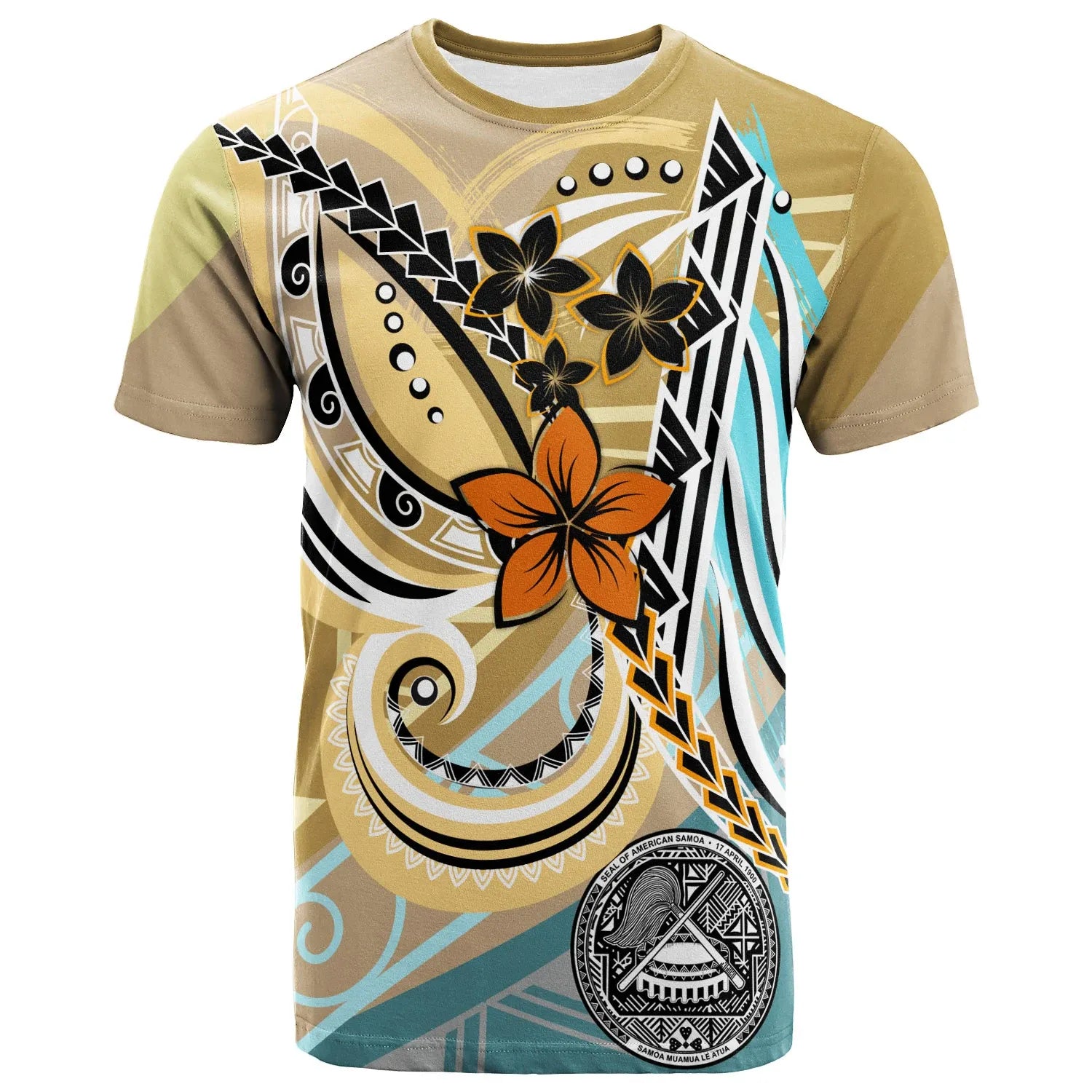 American Samoa T-Shirt - Flower Ribons
