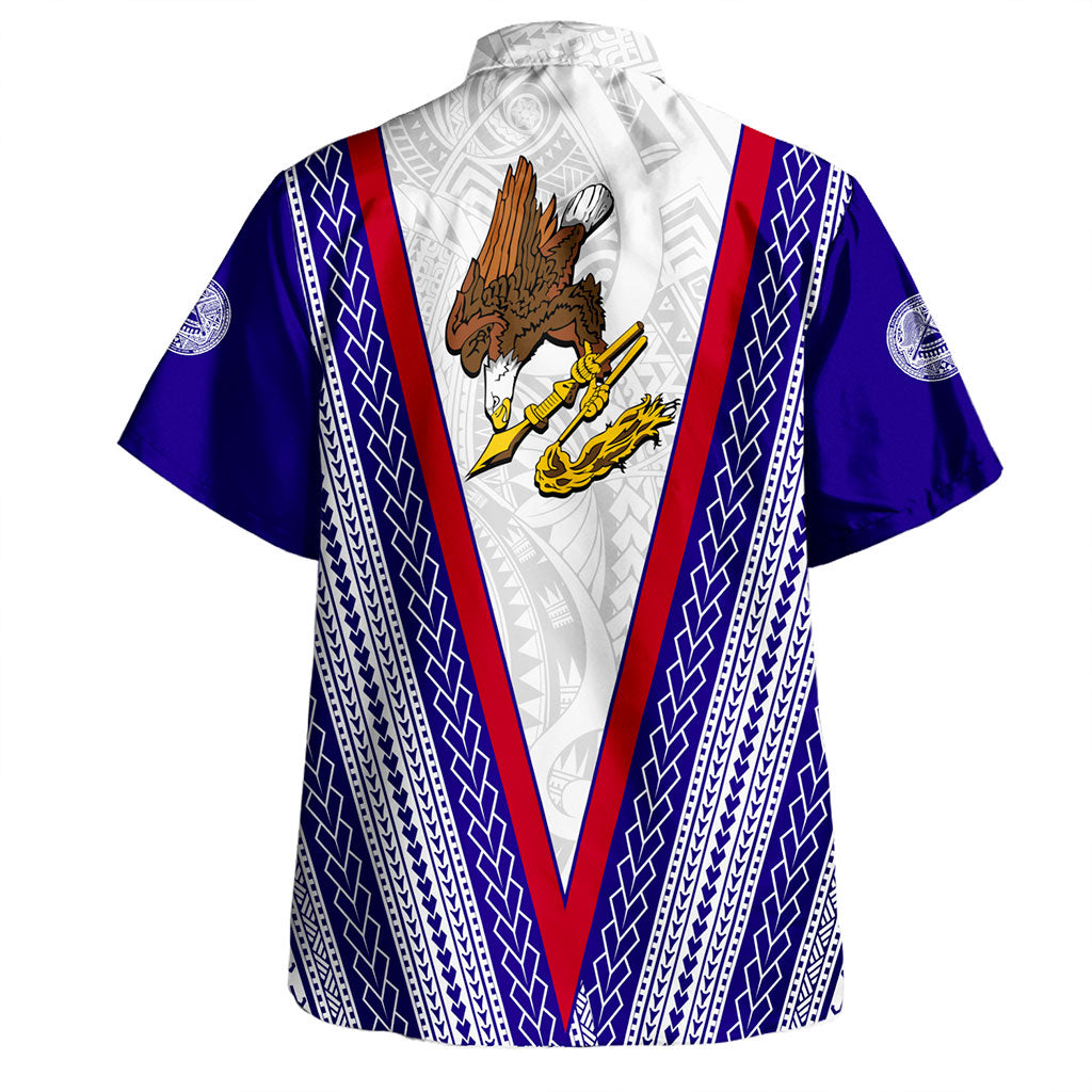 American Samoa Hawaiian Shirt Polynesian Tribal Flag
