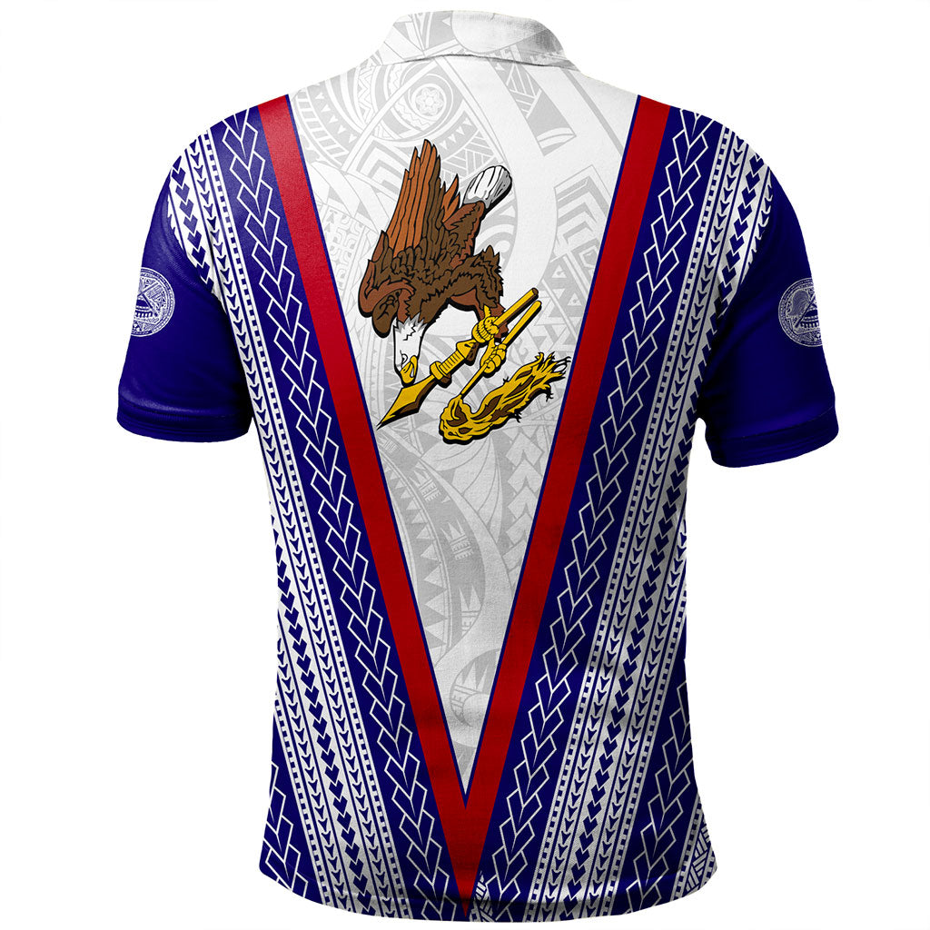 American Samoa Polo Shirt Polynesian Tribal Flag