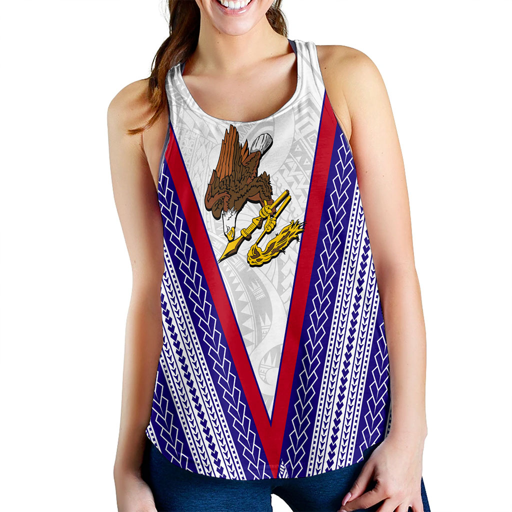 American Samoa Women Tank Polynesian Tribal Flag