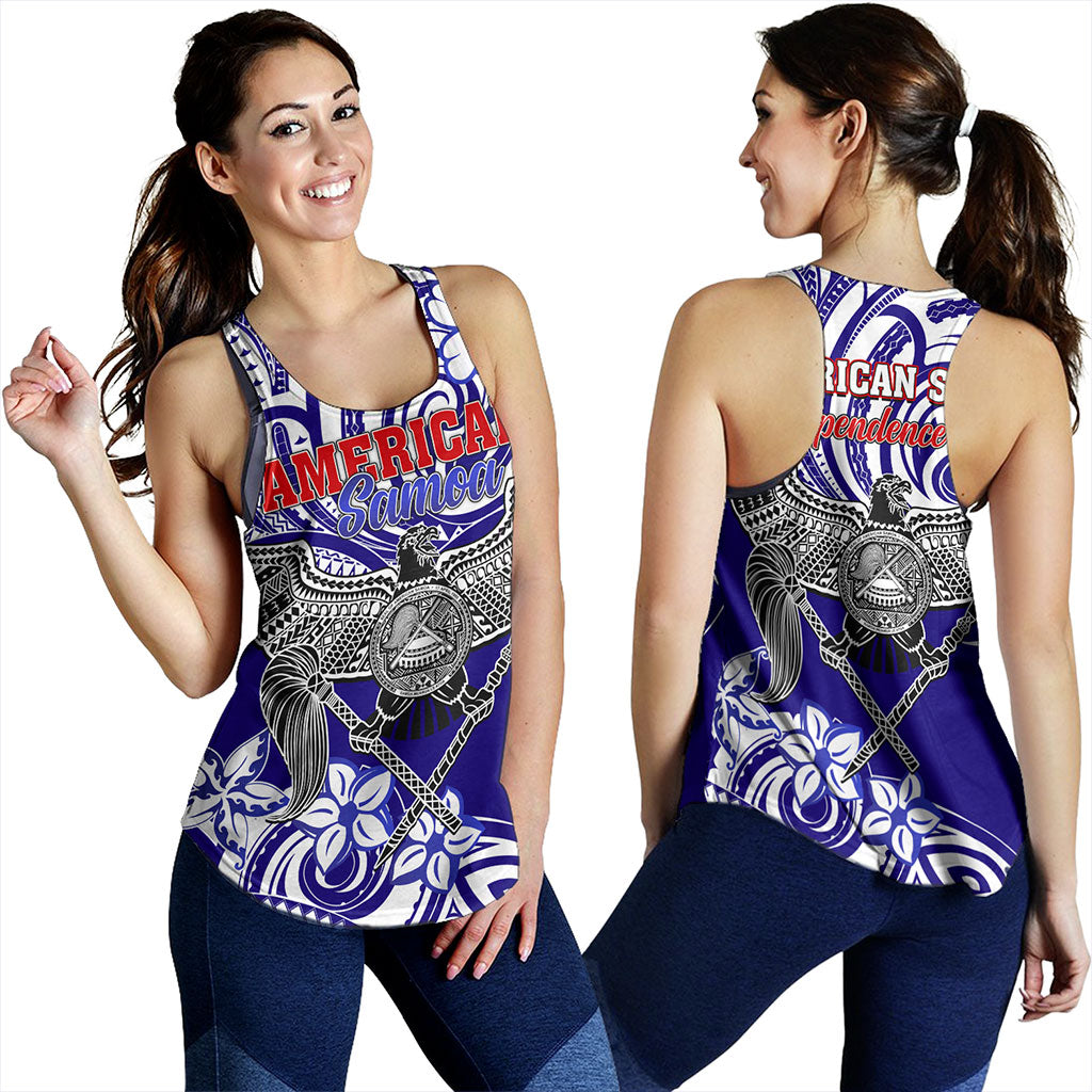 American Samoa Women Tank Tribal Polynesian Eagle Style