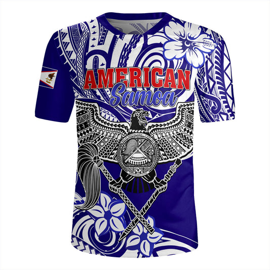 American Samoa Rugby Jersey Tribal Polynesian Eagle Style