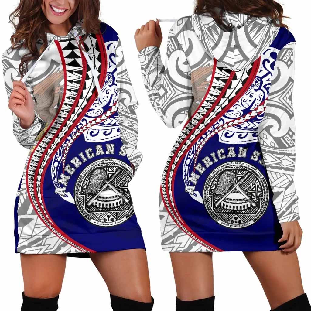 American Samoa Female Hoodie Dress Kanaloa Tatau Gen