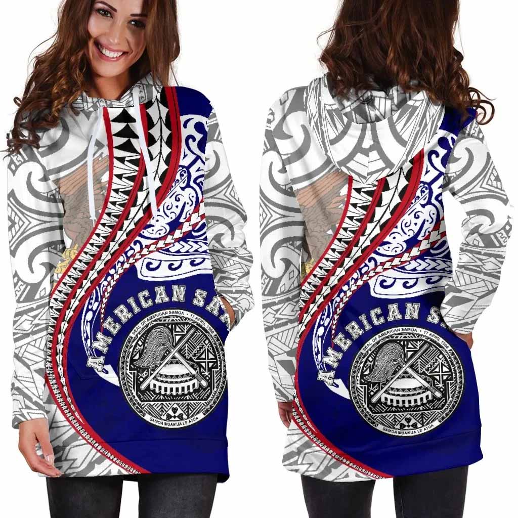 American Samoa Female Hoodie Dress Kanaloa Tatau Gen
