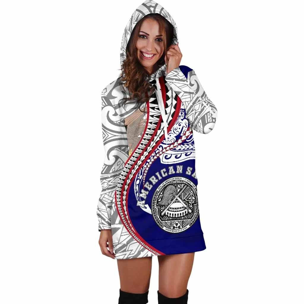 American Samoa Female Hoodie Dress Kanaloa Tatau Gen