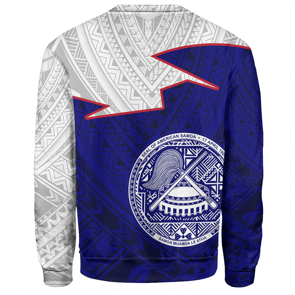 American Samoa Sweatshirt Polynesian Tattoo Flag And Coat Of Arms