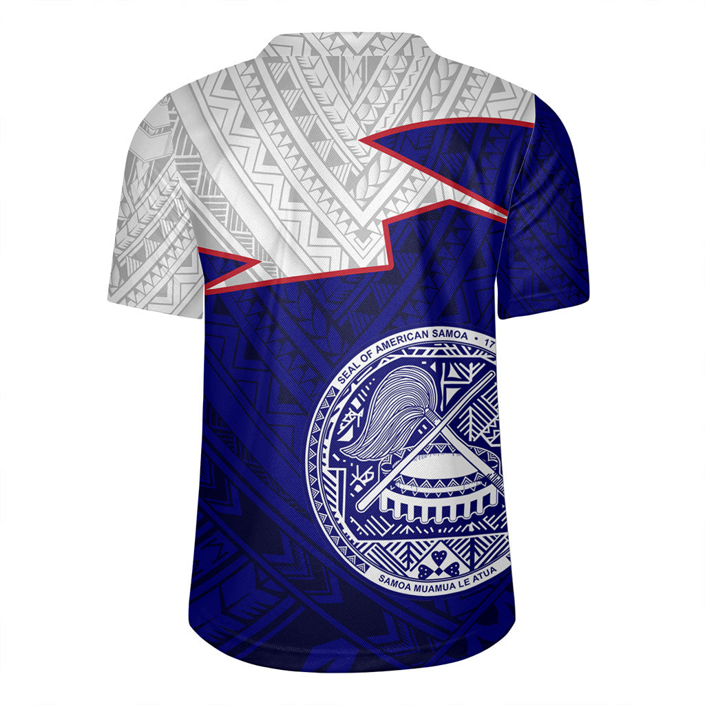American Samoa Rugby Jersey Polynesian Tattoo Flag And Coat Of Arms