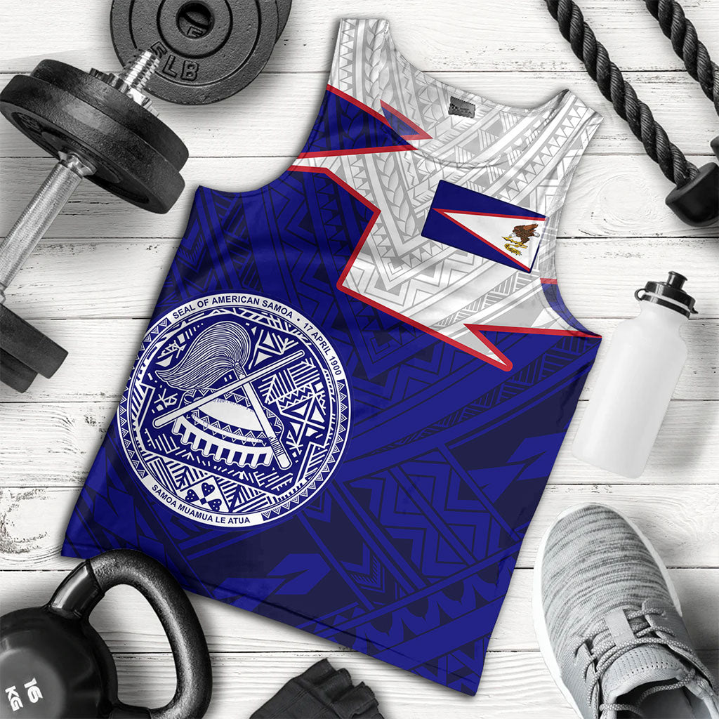 American Samoa Tank Top Polynesian Tattoo Flag And Coat Of Arms