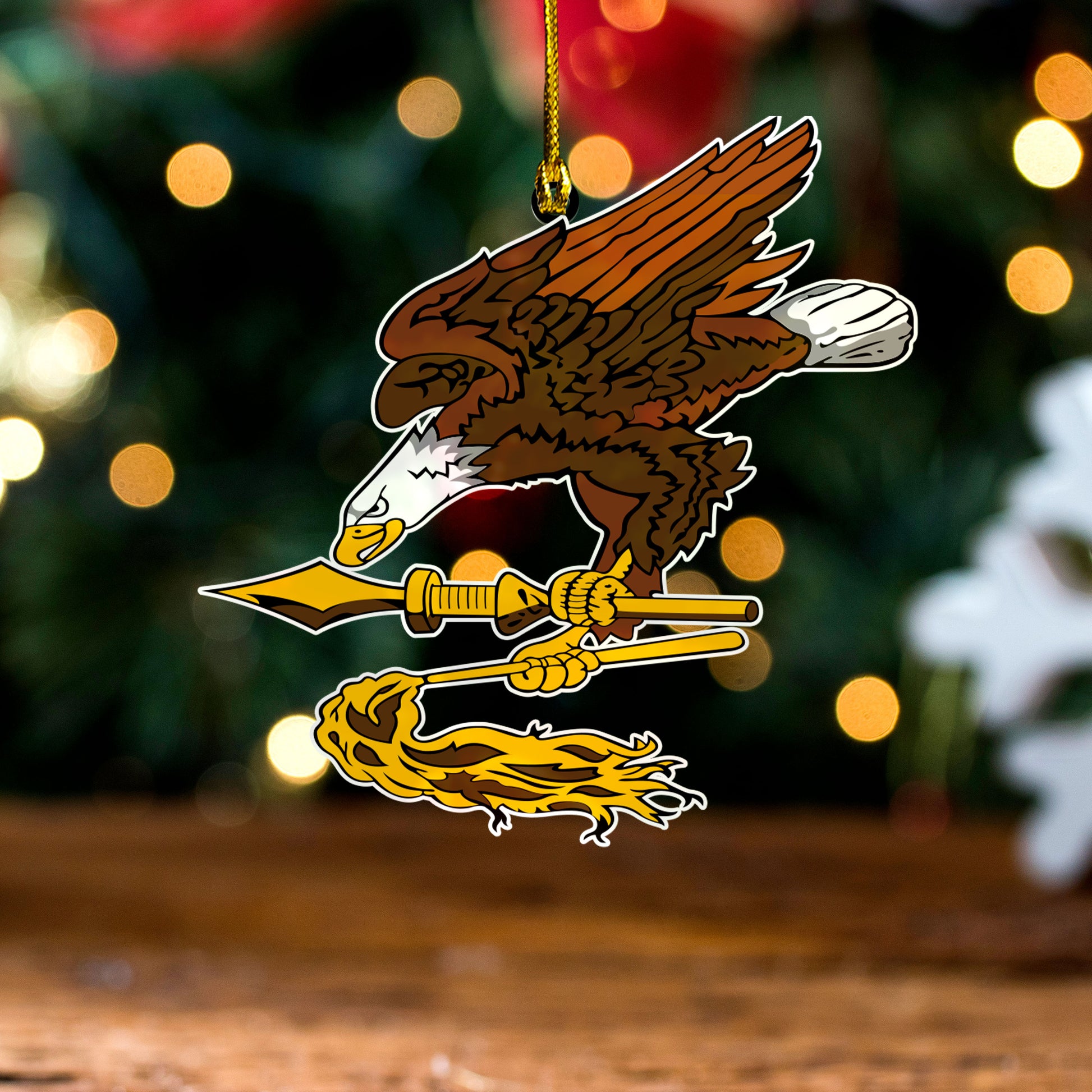 Samoa Acrylic And Wooden Ornament American Samoa Eagles