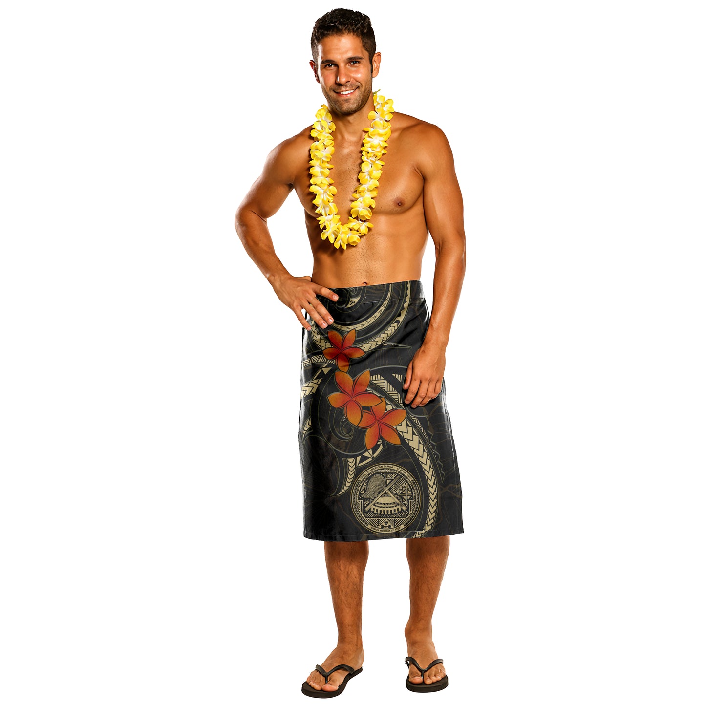 Polynesian Lavalava American Samoa Hibiscus Plumeria