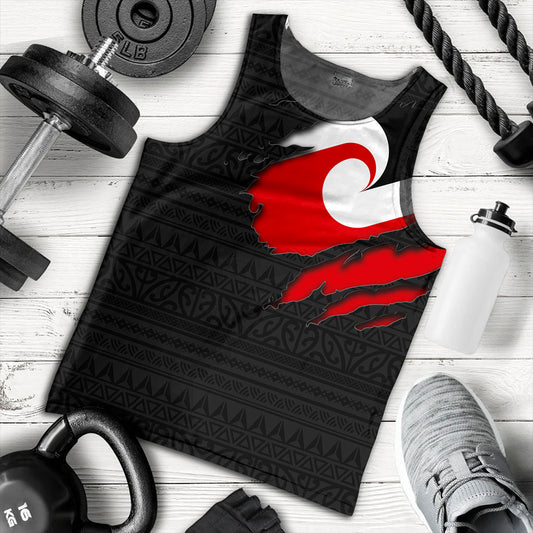 New Zealand Tank Top Tino Rangatiratanga Maori Crack Style