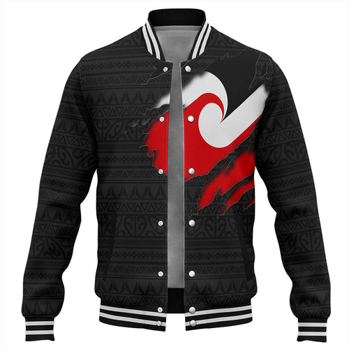 New Zealand Baseball Jacket Tino Rangatiratanga Maori Crack Style