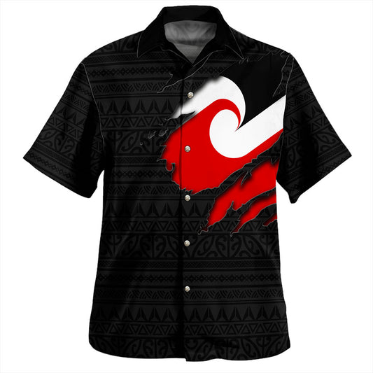 New Zealand Hawaiian Shirt Tino Rangatiratanga Maori Crack Style