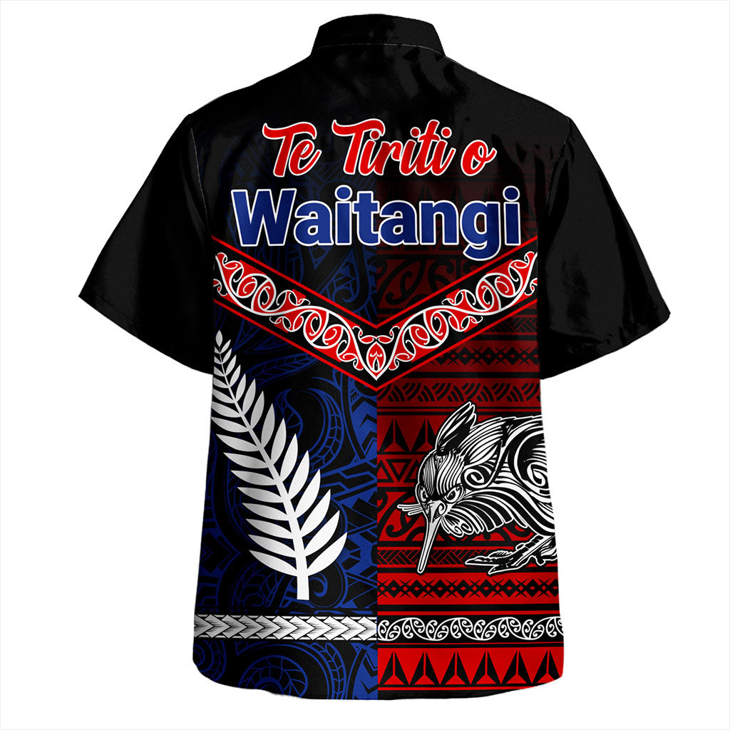 New Zealand Hawaiian Shirt Waitangi Aotearoa Tribal National Together