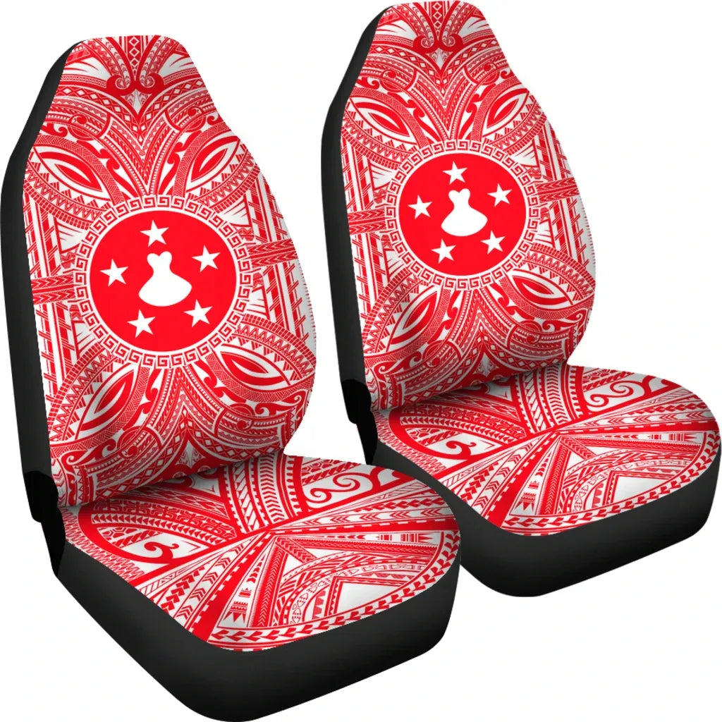 Austral Islands Car Seat Cover - Austral Islands Coat Of Arms Polynesian Flag Color