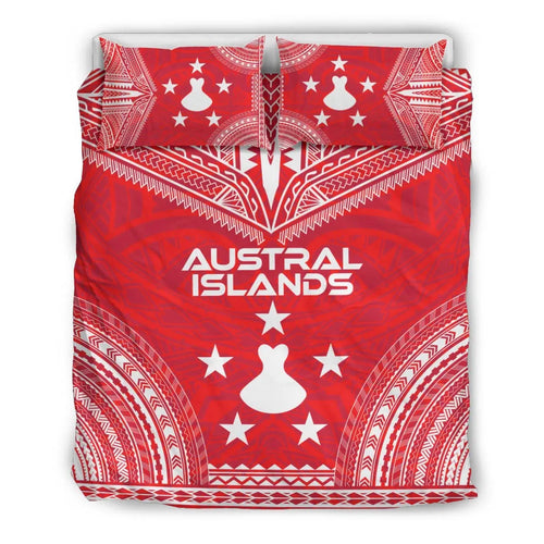 Austral Islands Flag Polynesian Chief Duvet Cover Set