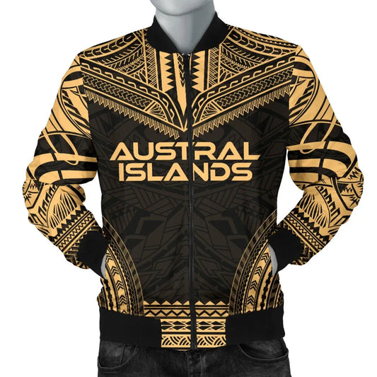 Austral Islands Polynesian Chief Bomber Jacket - Gold Version