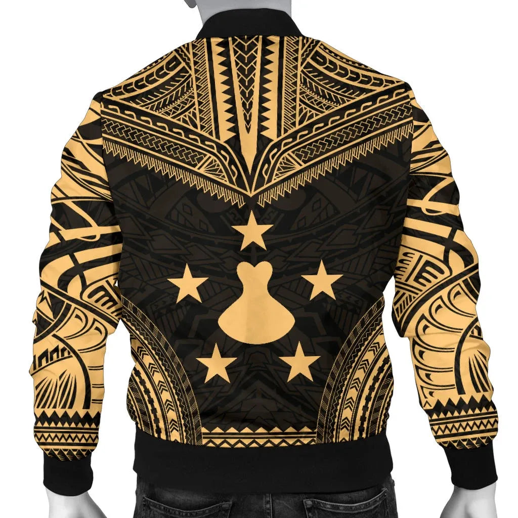 Austral Islands Polynesian Chief Bomber Jacket - Gold Version