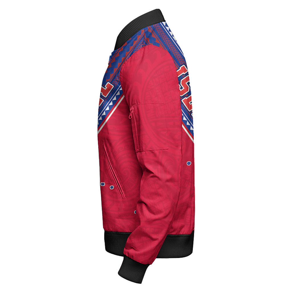 Austral Islands Bomber Jacket Flag And Coat Of Arms