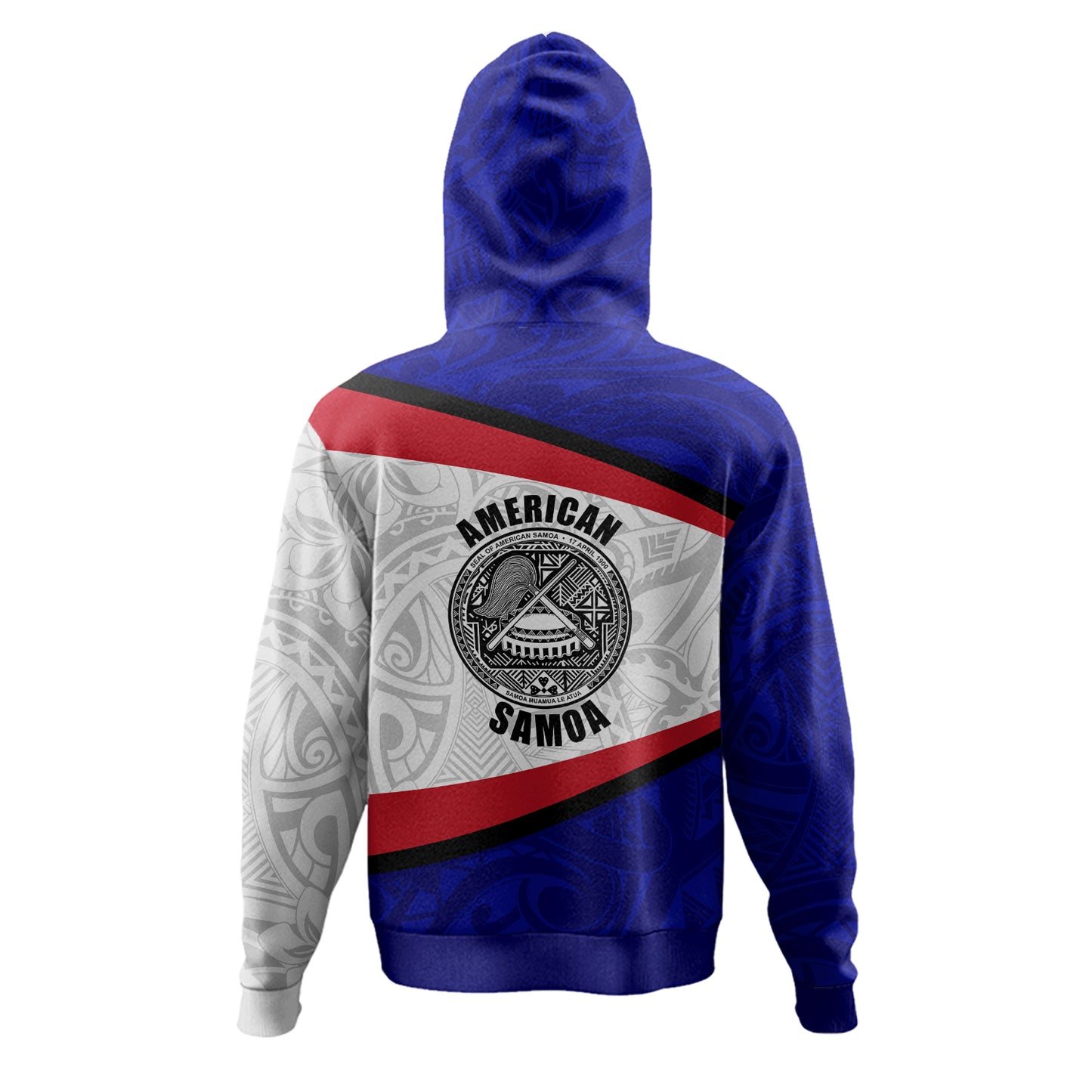 American Samoa Hoodie - American Samoa Polynesian Flag With Coat Of Arms