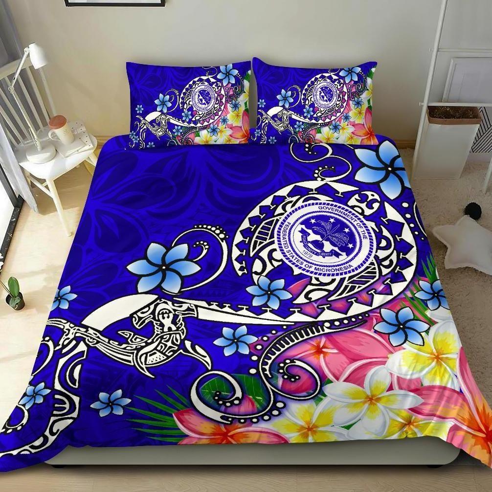 FSM Bedding Set - Turtle Plumeria (Blue)