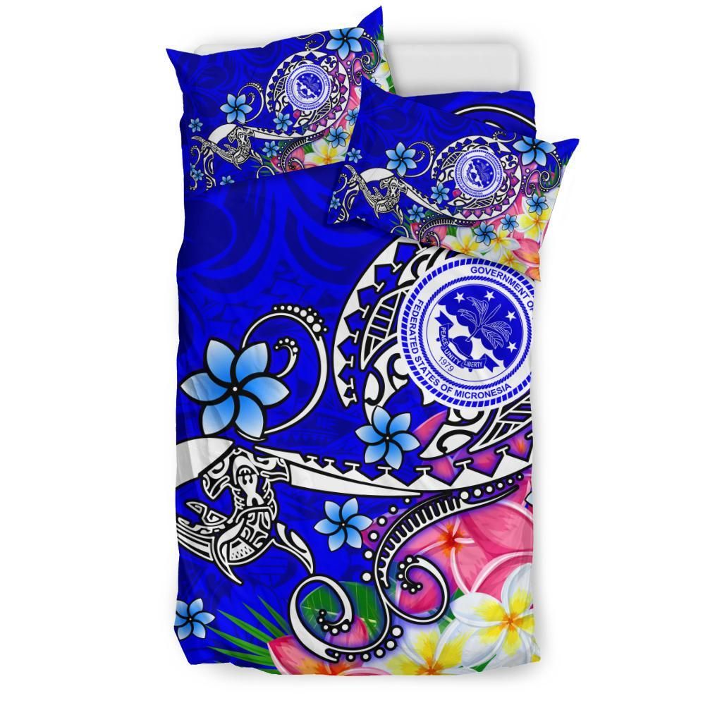 FSM Bedding Set - Turtle Plumeria (Blue)