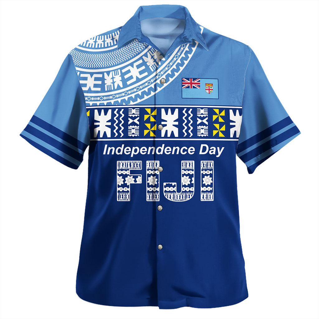 Fiji Hawaiian Shirt Fiji Independence 1970 Tapa Style