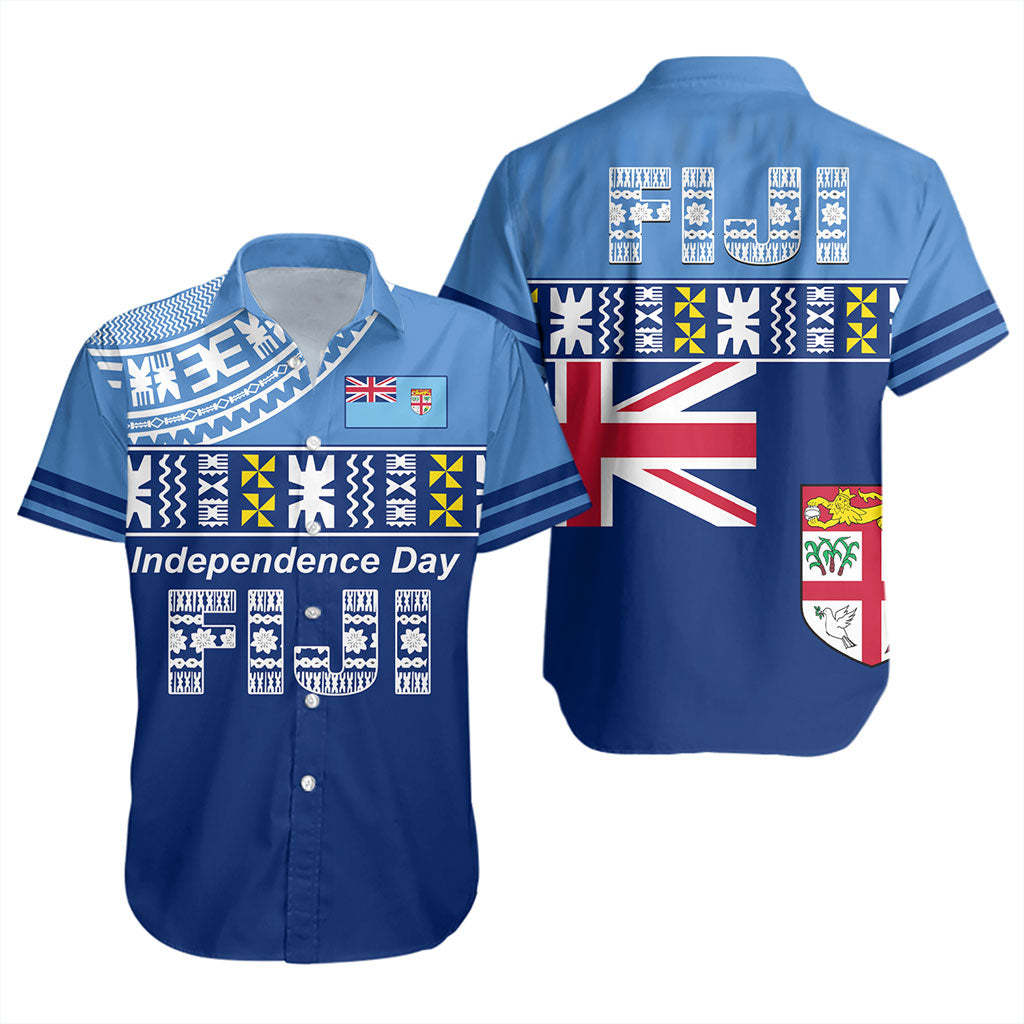 Fiji Short Sleeve Shirt Bula Fijian Independence Day