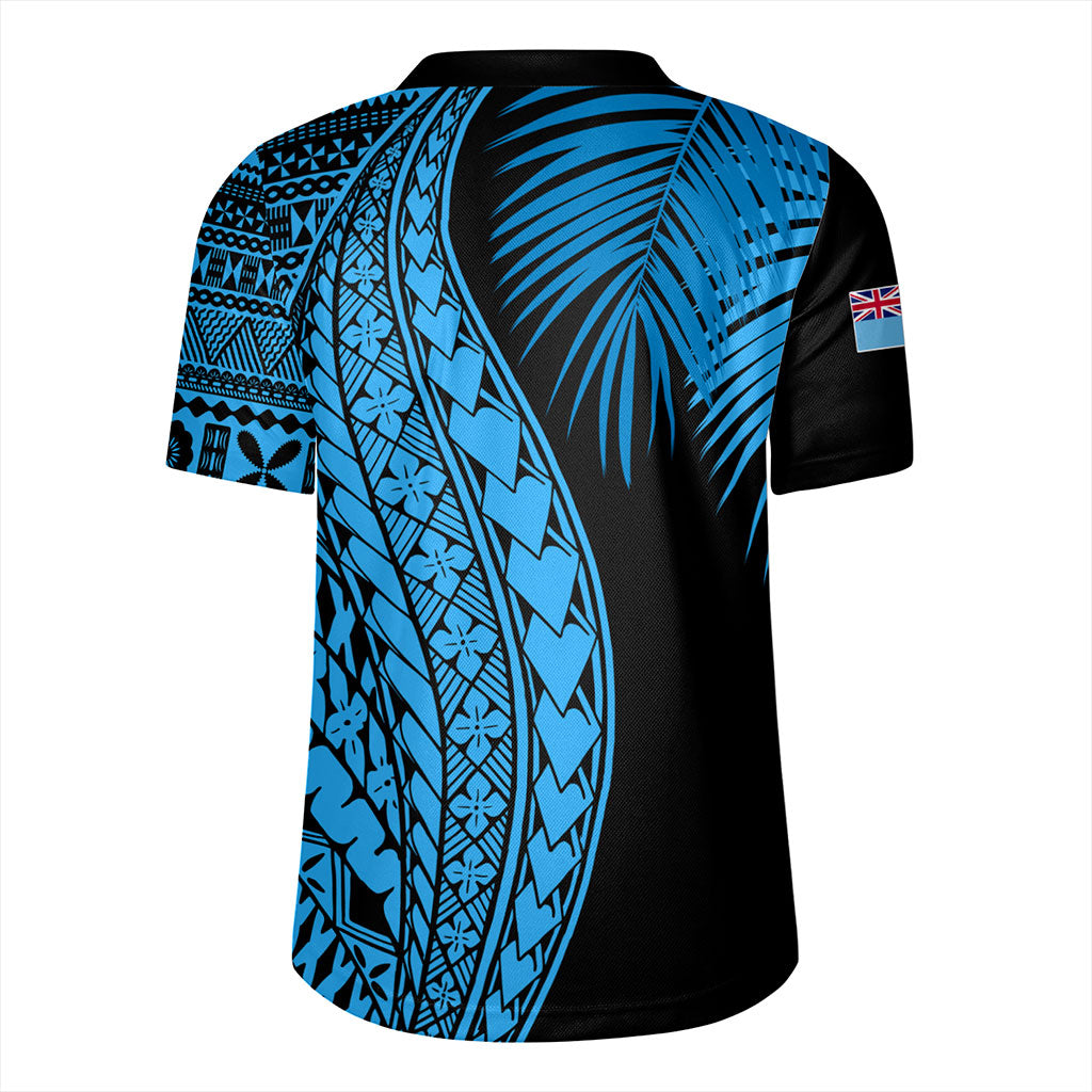 Fiji Rugby Jersey Traditional Tattoo Style Leaf