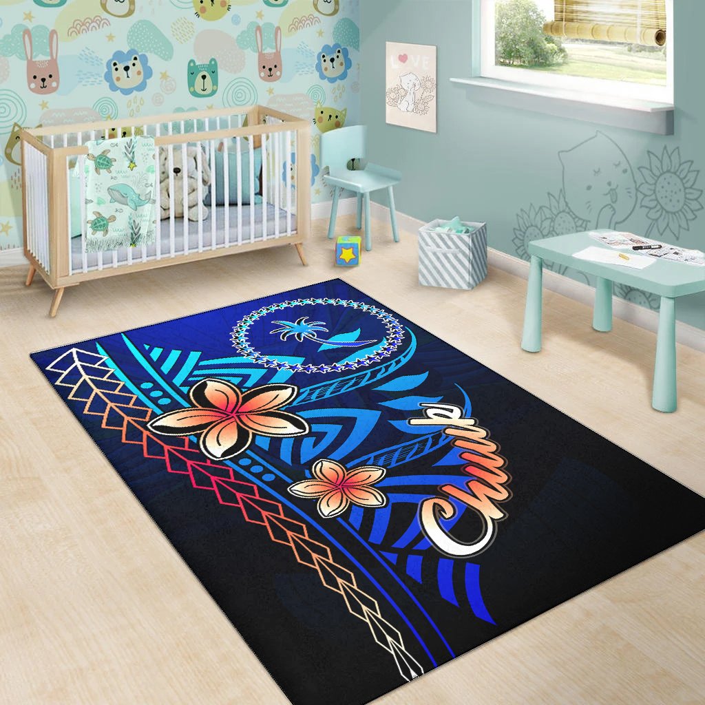 Chuuk Area Rug - Vintage Tribal Mountain