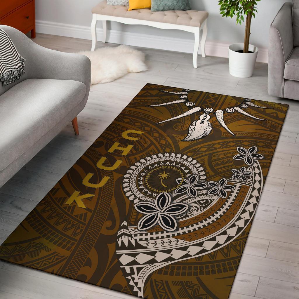 Chuuk Area Rugs - Polynesian Boar Tusk