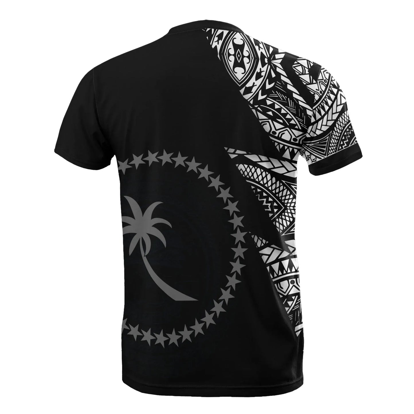 Chuuk Custom Personalised All Over T-Shirt - Chuuk Flag Micronesian Pattern